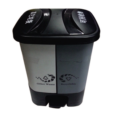 腳踏分類垃圾桶