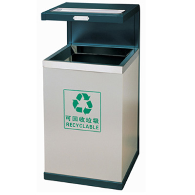 戶外單桶垃圾桶(可選雙桶)