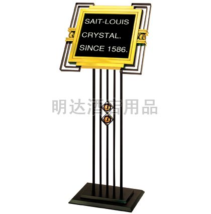 黑金鋼斜面指示牌