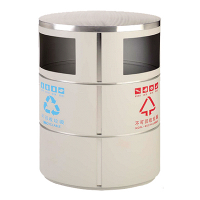 橢圓商務(wù)垃圾桶（淺灰色）