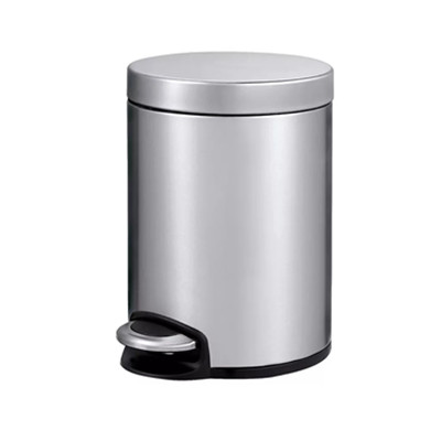 靜音圓形腳踏垃圾桶