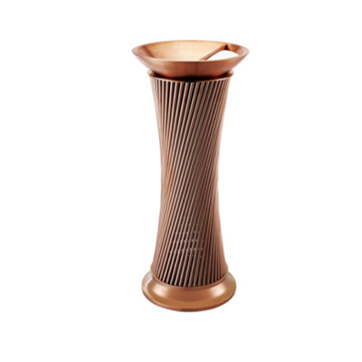 藝術(shù)鋼管座地垃圾桶